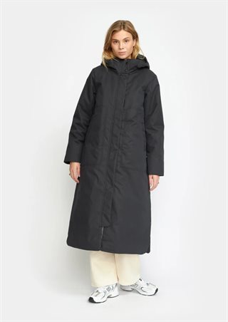 Selfhood - Long Parka Coat - Black